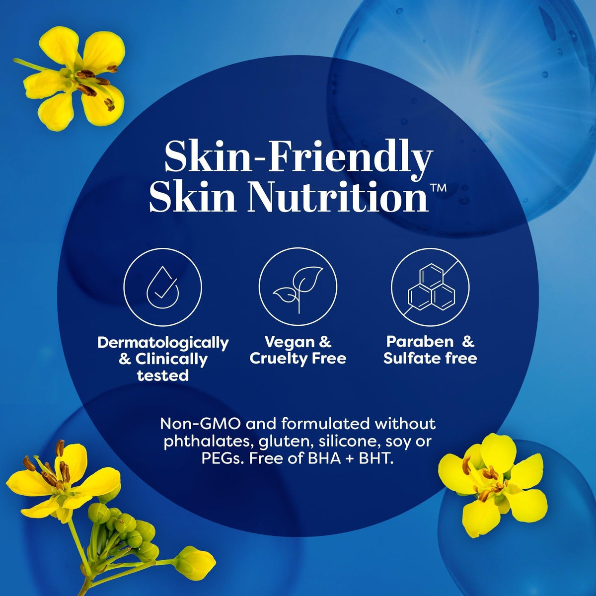 TruSkin drops on skin demonstrating application and moisturizing benefit