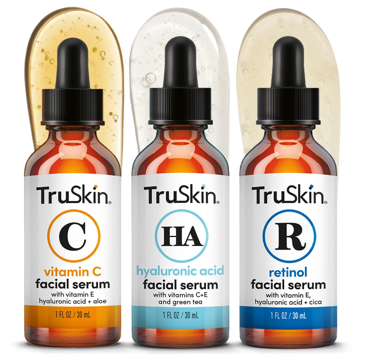 TruSkin front packaging showing trio set and benefit of coordinated routine