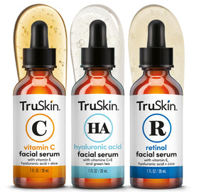 TruSkin front packaging showing trio set and benefit of coordinated routine