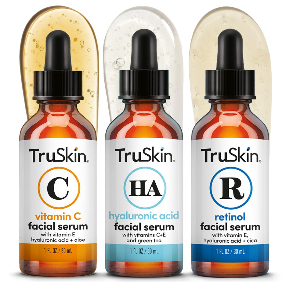 TruSkin front packaging showing trio set and benefit of coordinated routine