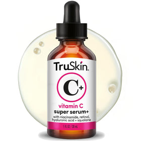 TruSkin front packaging showing product bottle and label, clear benefits