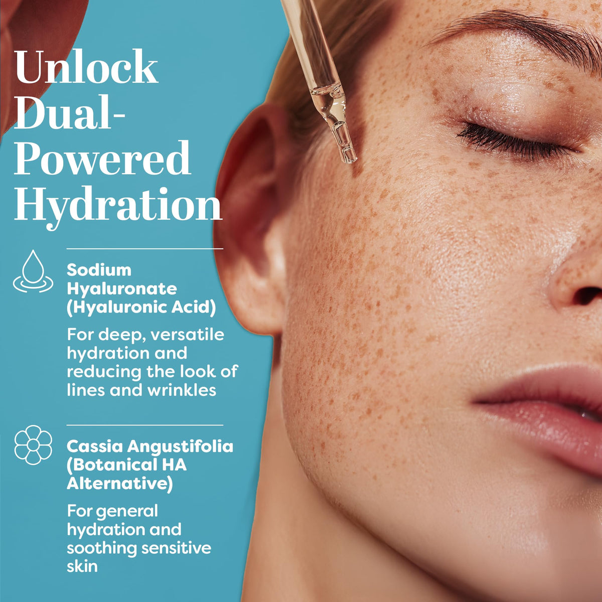 TruSkin ingredients display with Cica and Vitamin C for calming and radiance