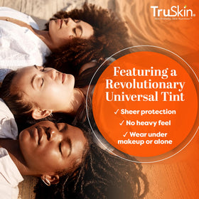 TruSkin ingredient display with Vitamin C and hyaluronic for hydration