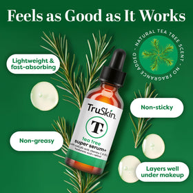 TruSkin label close-up highlighting active ingredients and clean formula