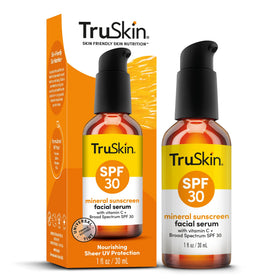 TruSkin worn outdoors with natural, no-makeup dewy look