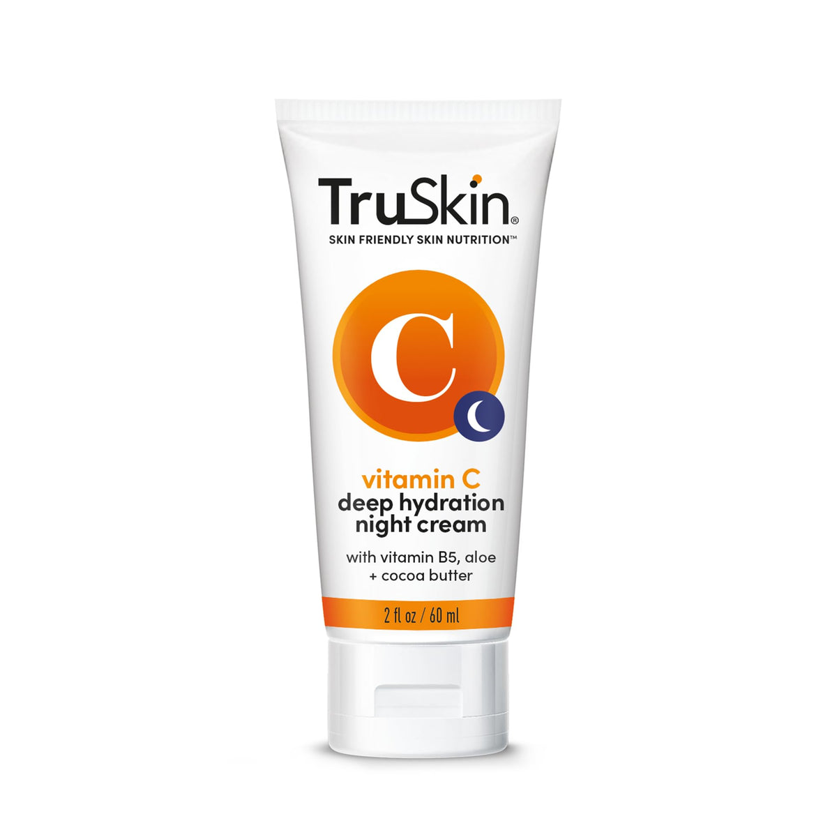 TruSkin product with vitamin C, aloe, and botanicals highlighting ingredients