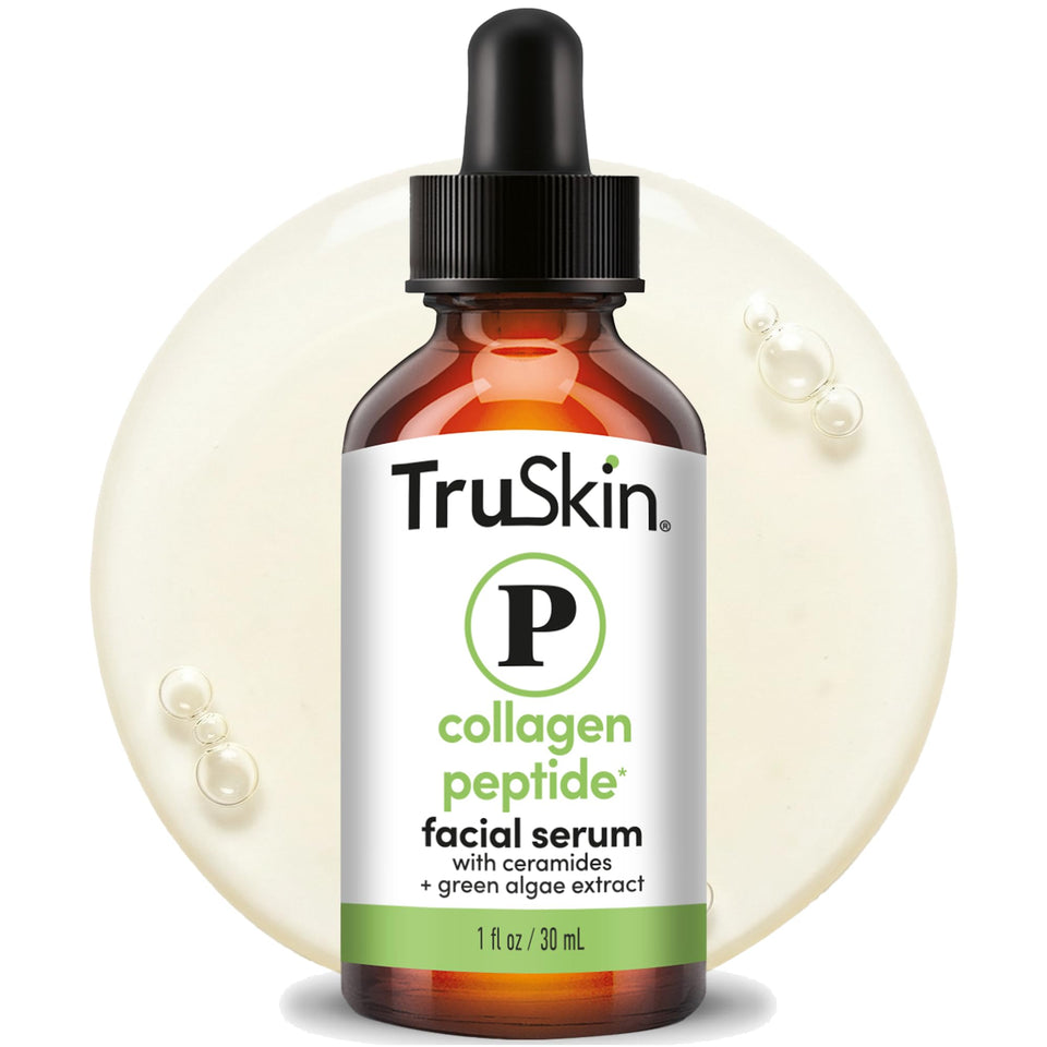 TruSkin bottle front packaging showing product and clear labeling benefits