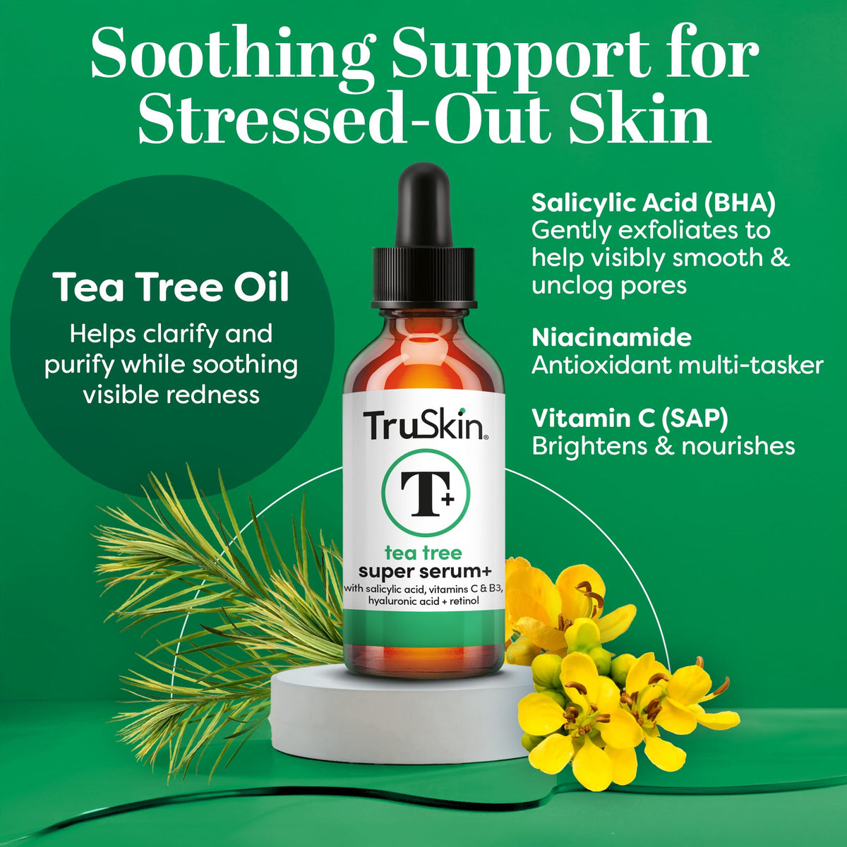 TruSkin serum dropper dispensing controlled drops for precise use