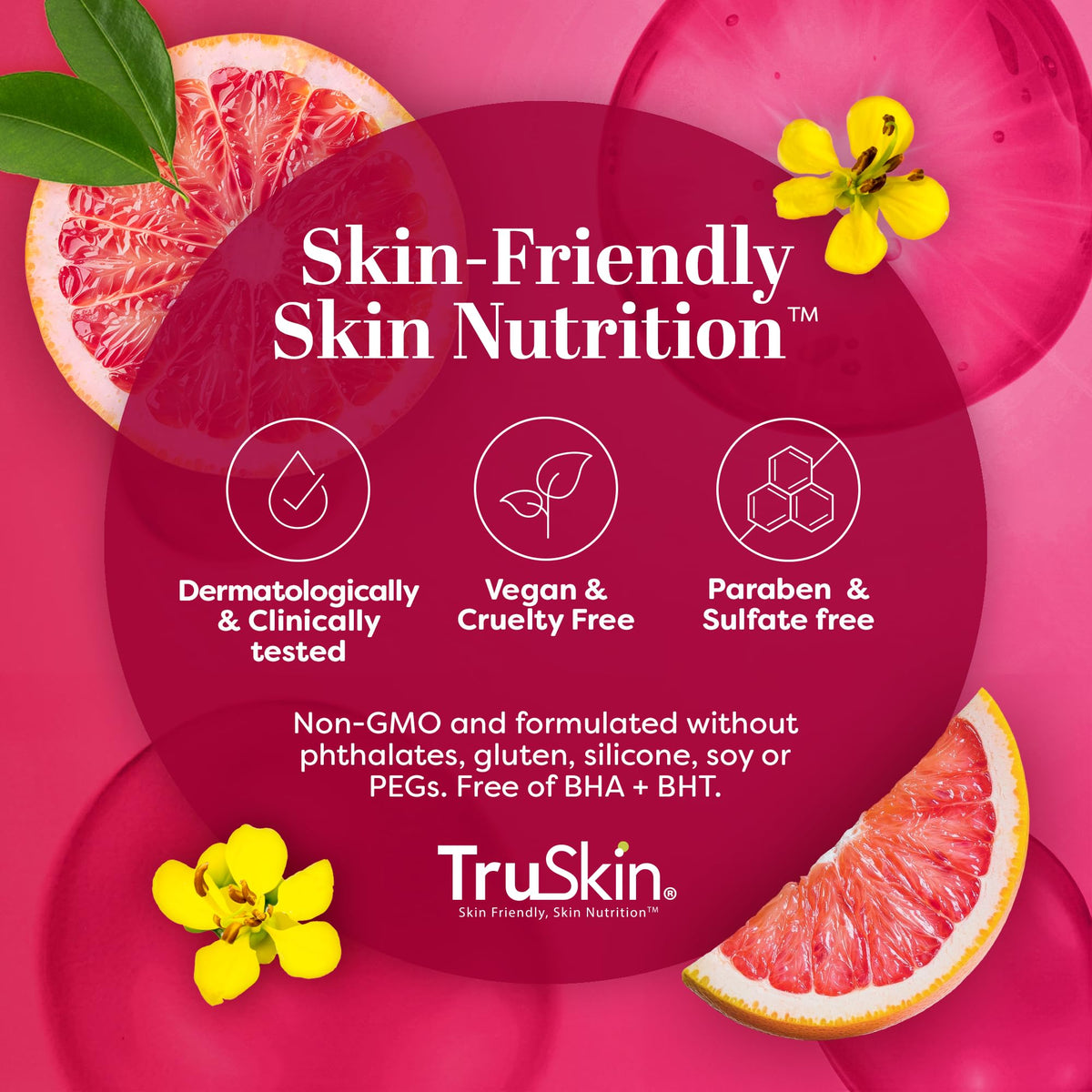 TruSkin serum in bathroom routine showing easy layering benefit