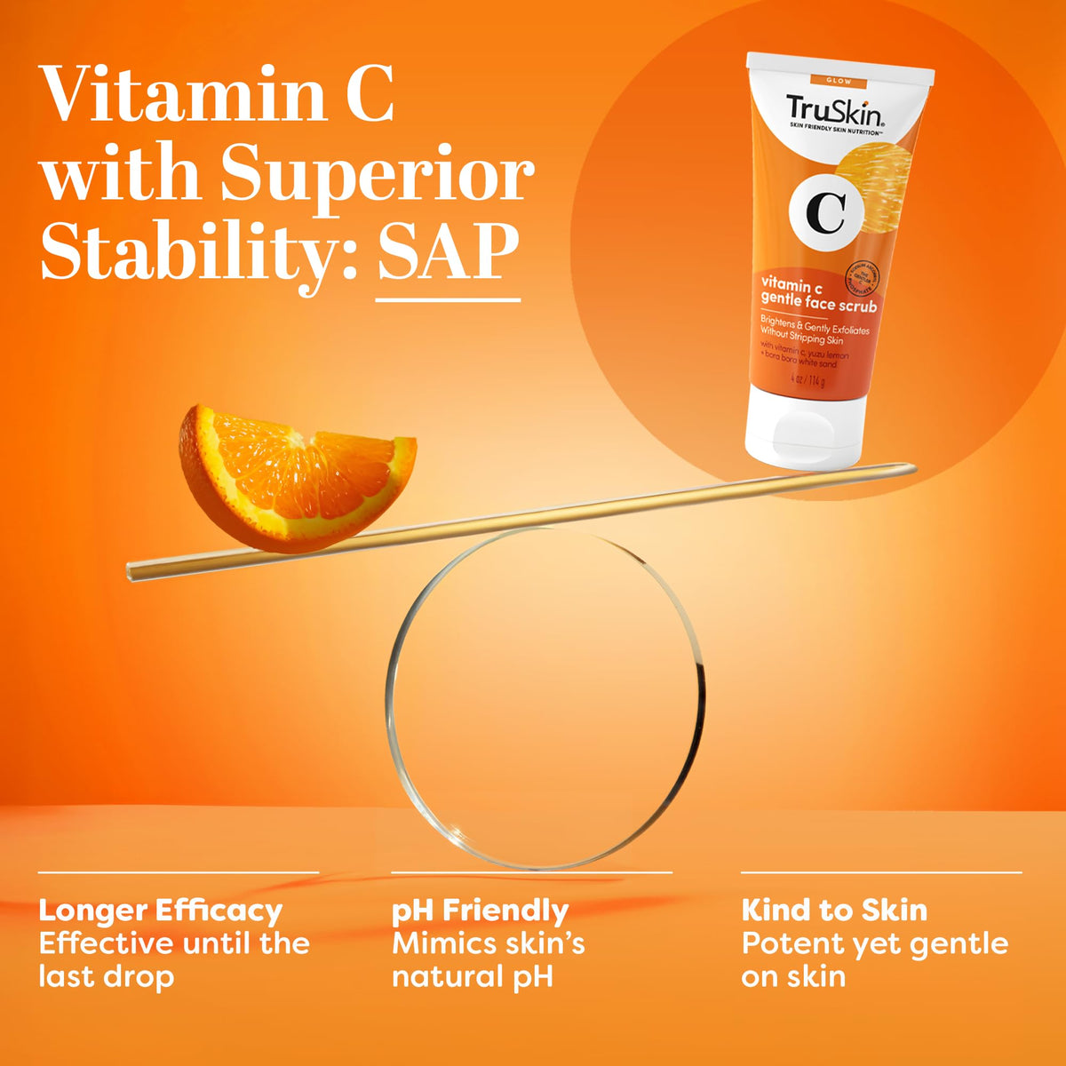 TruSkin size scale comparison indicating 4 fl oz portability
