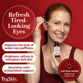 TruSkin clear gel texture close-up, shows fast-absorbing non-greasy feel