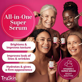 TruSkin texture close-up of serum drops, silky hydration visible