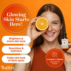 TruSkin serum texture on skin, showing smooth hydration benefit