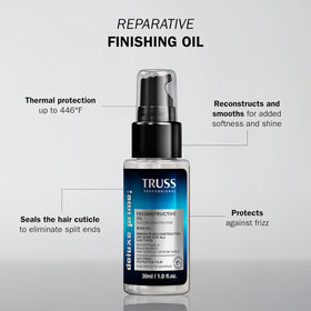 TRUSS dropper dispensing oil with controlled application benefit