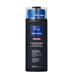 TRUSS bottle front packaging showing product and anti-frizz benefit