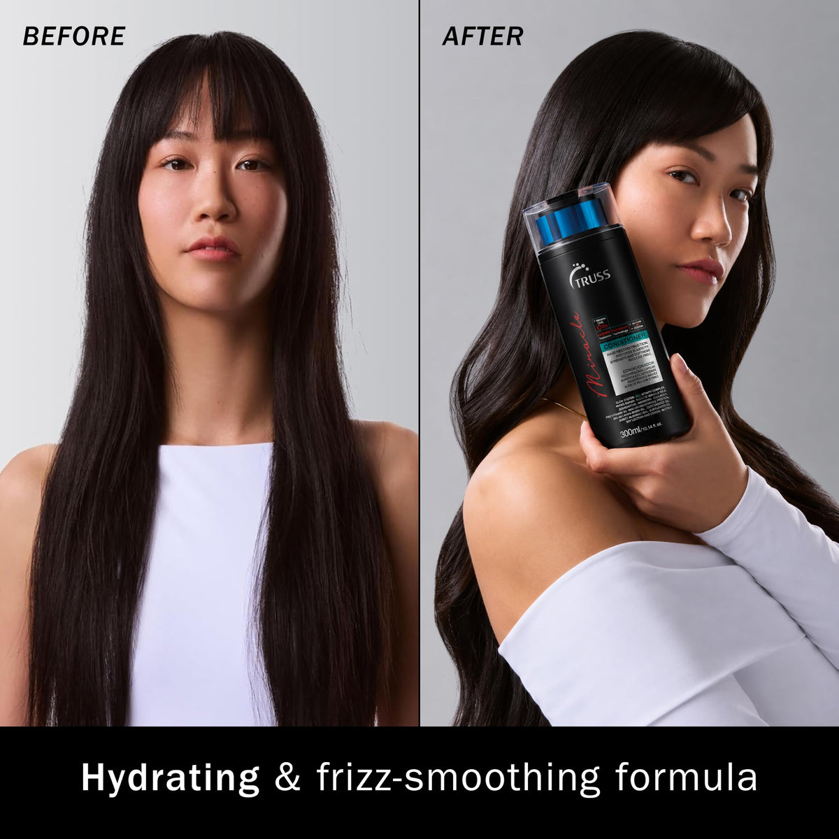 TRUSS Miracle Conditioner creamy texture closeup highlighting rich hydration and smoothing