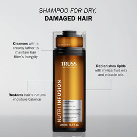 TRUSS back label close-up displaying ingredients and usage directions