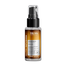 TRUSS front packaging showing the 1 fl oz bottle and branding for travel convenience