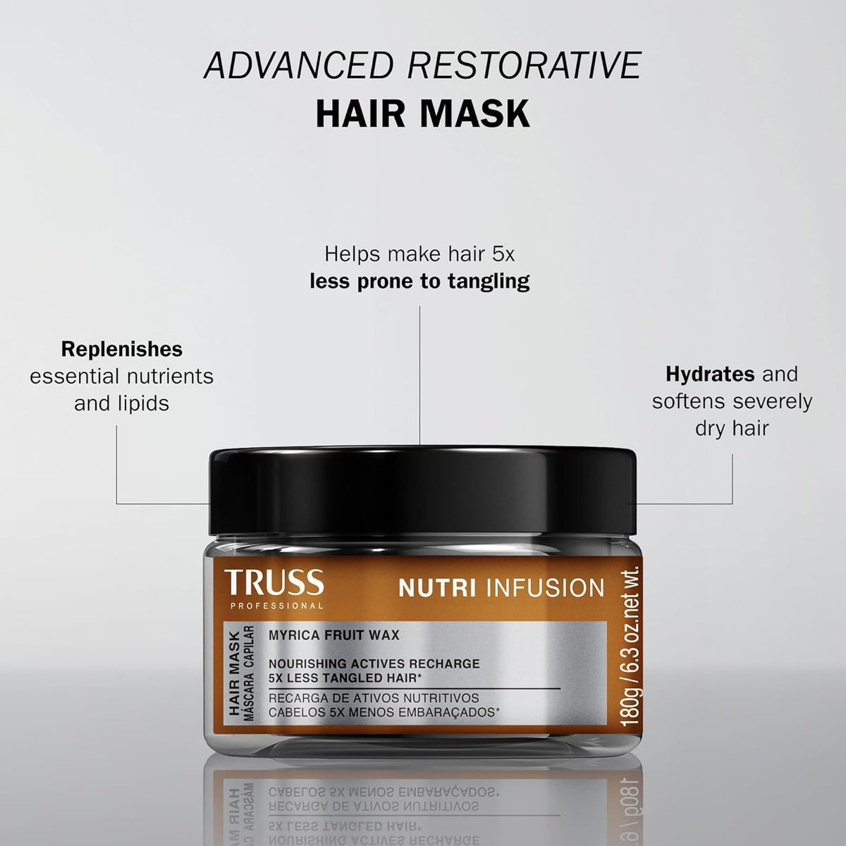 TRUSS open jar showing creamy texture and rich conditioning formula