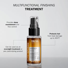 TRUSS pump dispensing a controlled drop of oil to prevent waste and over-application