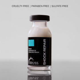 TRUSS size comparison ampoule in hand showing single-use dosing for convenient benefit