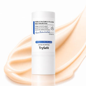 TrySafe balm stick front packaging showing compact design and benefit