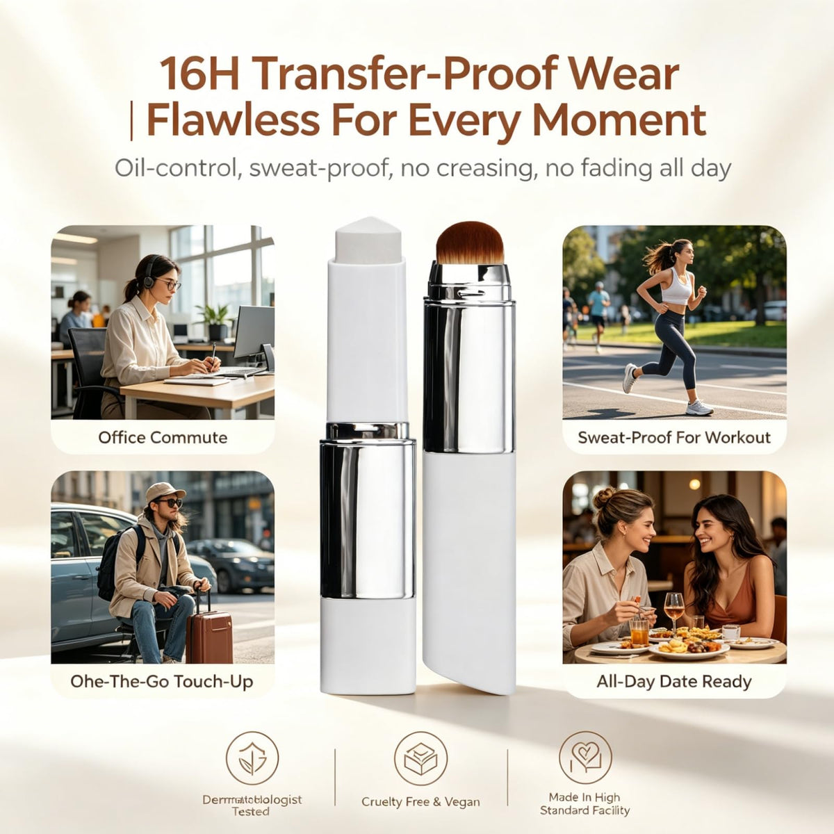Tryskintle lifestyle shot in bag for quick touch-up practicality