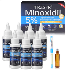 Trzsfr front packaging showing seven bottles and applicators for a long-lasting supply