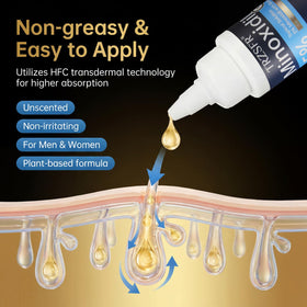 Trzsfr liquid texture on palm showing lightweight, fast-absorbing formula