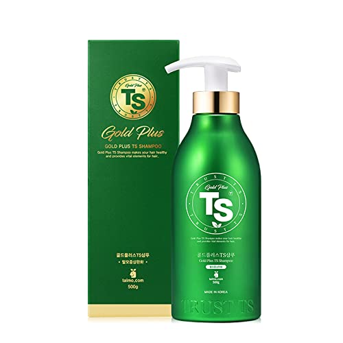 TS SHAMPOO front bottle showing label and benefit for fuller-looking hair