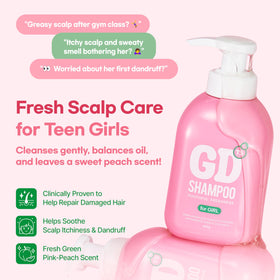 TS SHAMPOO back label with ingredients list, offers transparency and ingredient clarity
