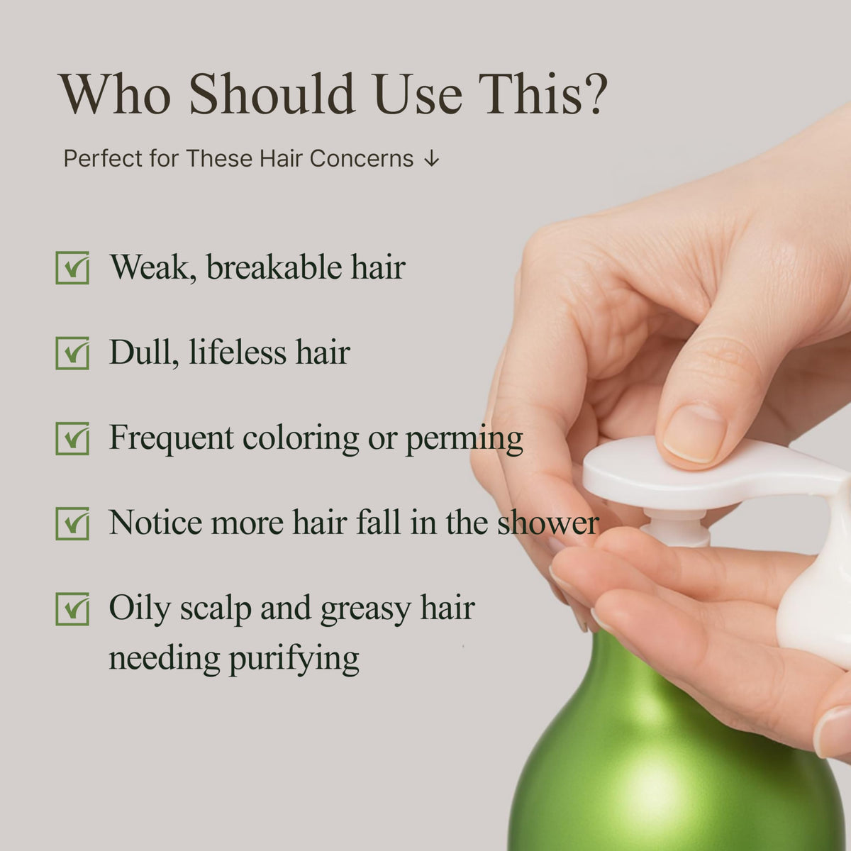 TS SHAMPOO next to ruler indicating 500ml size and value for regular use