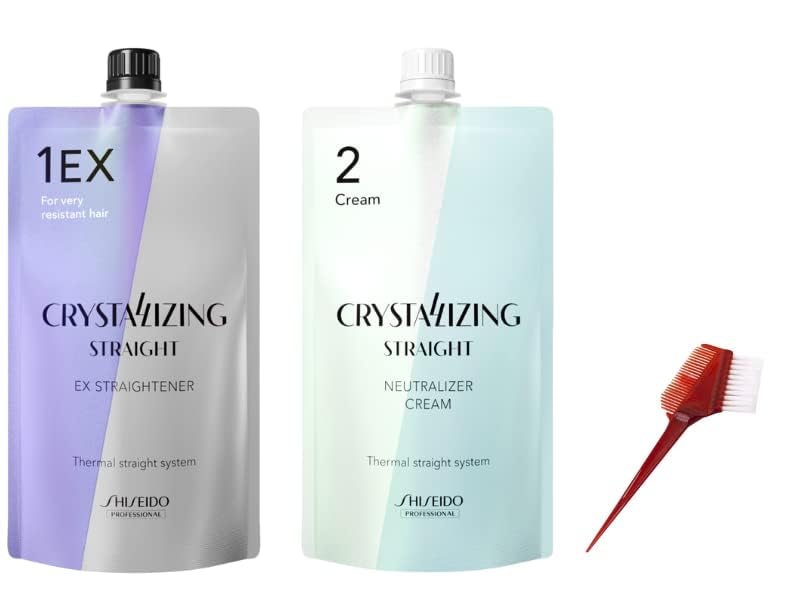 TSTADVANCE kit front packaging showing included straightener and neutralizer benefits smooth results