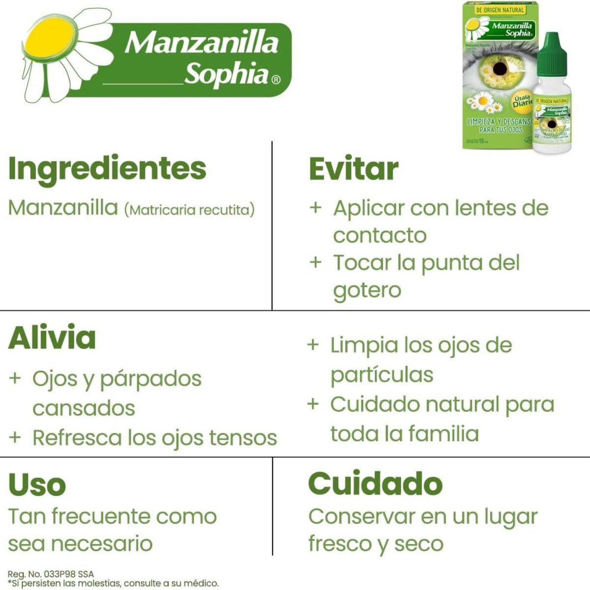Tu Salud Plus 15 mL bottle next to common items illustrating compact portability