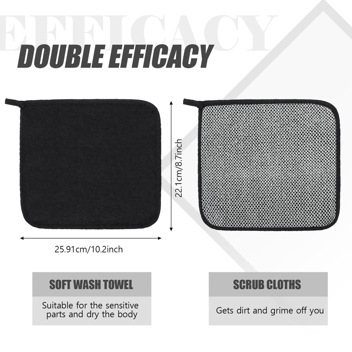 Tudomro double-sided closeup showing soft and scrub surfaces for versatility
