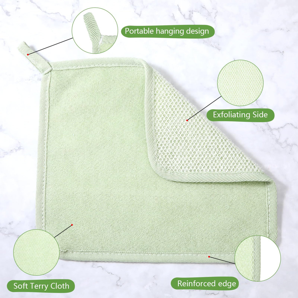 Tudomro ten cloths laid flat to show set quantity and variety