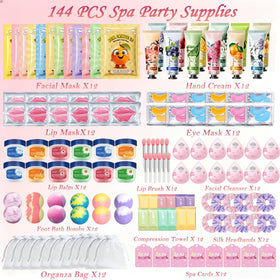 Tudona unboxed items laid out to display variety and easy party assembly