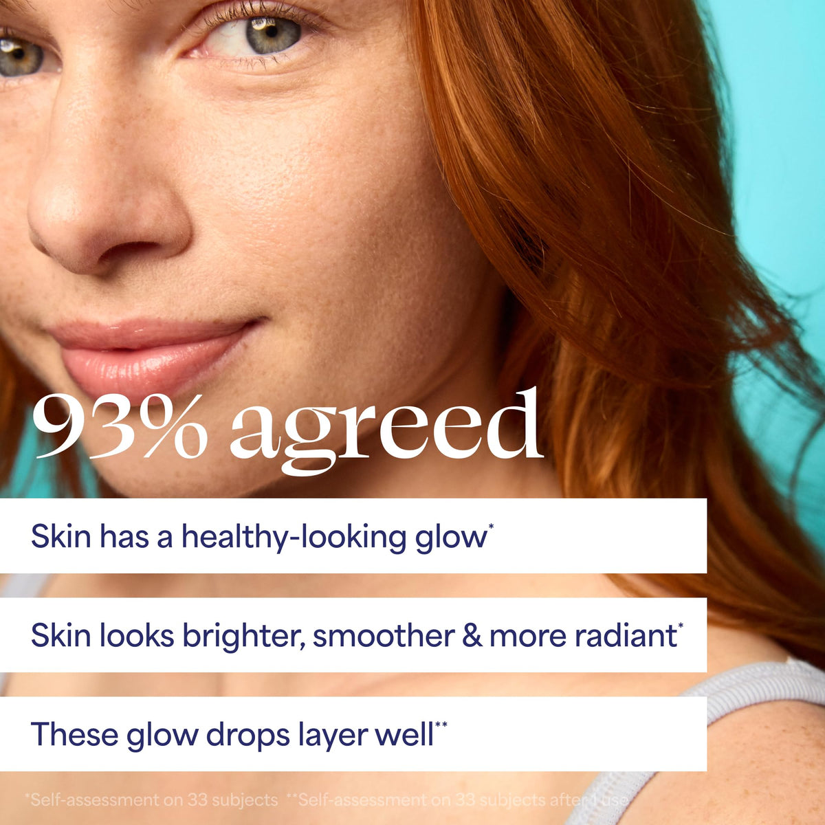 TULA bronzing drops mixed into moisturizer demonstrating easy blending