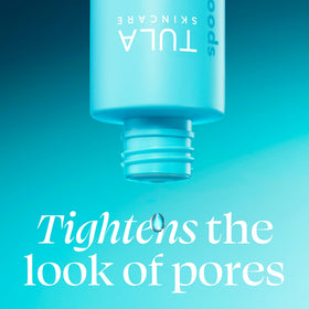 TULA clarifying tonic liquid pour demonstrating lightweight texture and absorption