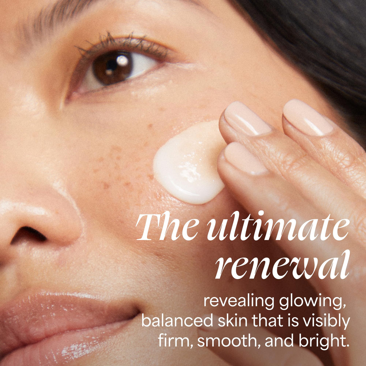 TULA cream spread on cloth close-up highlighting smooth texture benefit