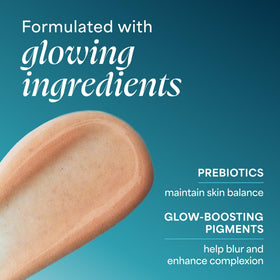 TULA applying primer to cheek to create even tone and improved makeup wear