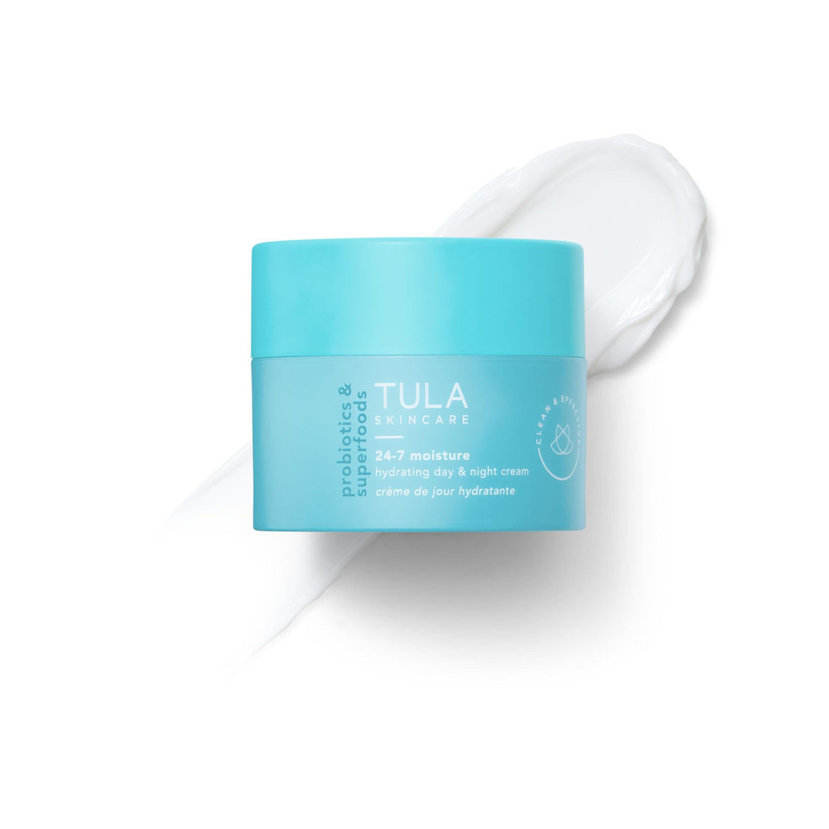 TULA Gold Glow & Get It Eye Balm open with applicator demonstrating easy under-eye application and brightening