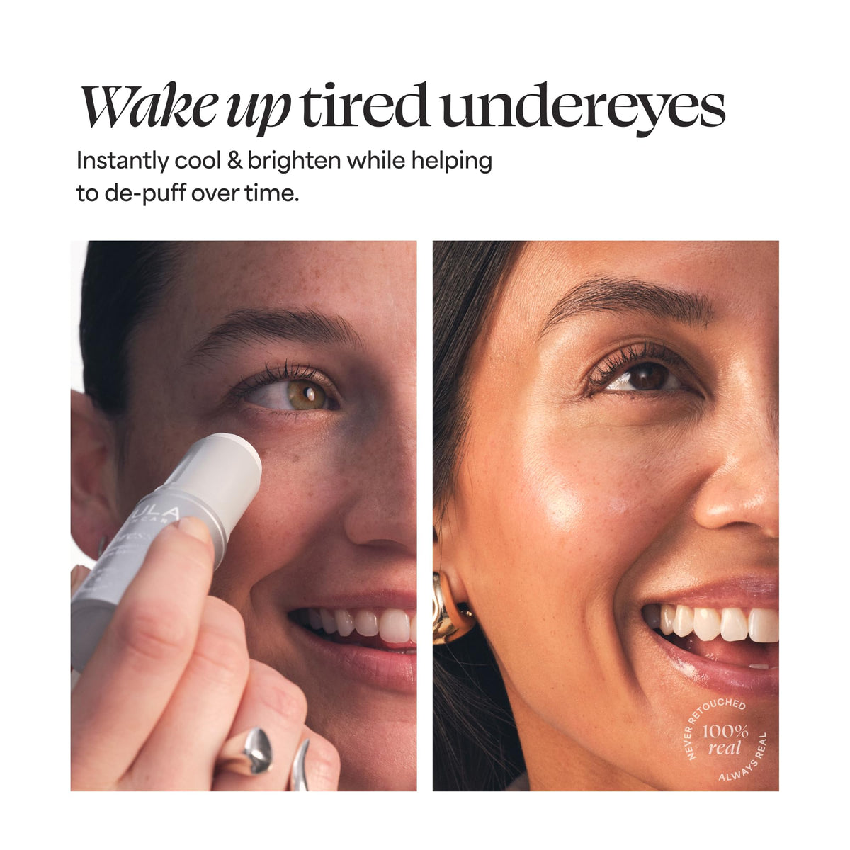 TULA Golden Duo in a morning routine setting conveying refreshed radiance benefit