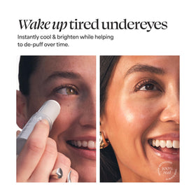 TULA Golden Duo in a morning routine setting conveying refreshed radiance benefit