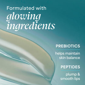 TULA lip mask being applied to lips demonstrating immediate moisturizing effect