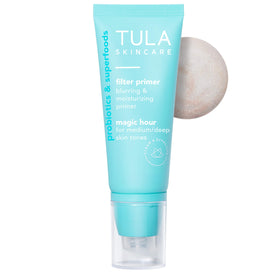 TULA Magic Hour front packaging showing product and branding, highlights instant smoothing