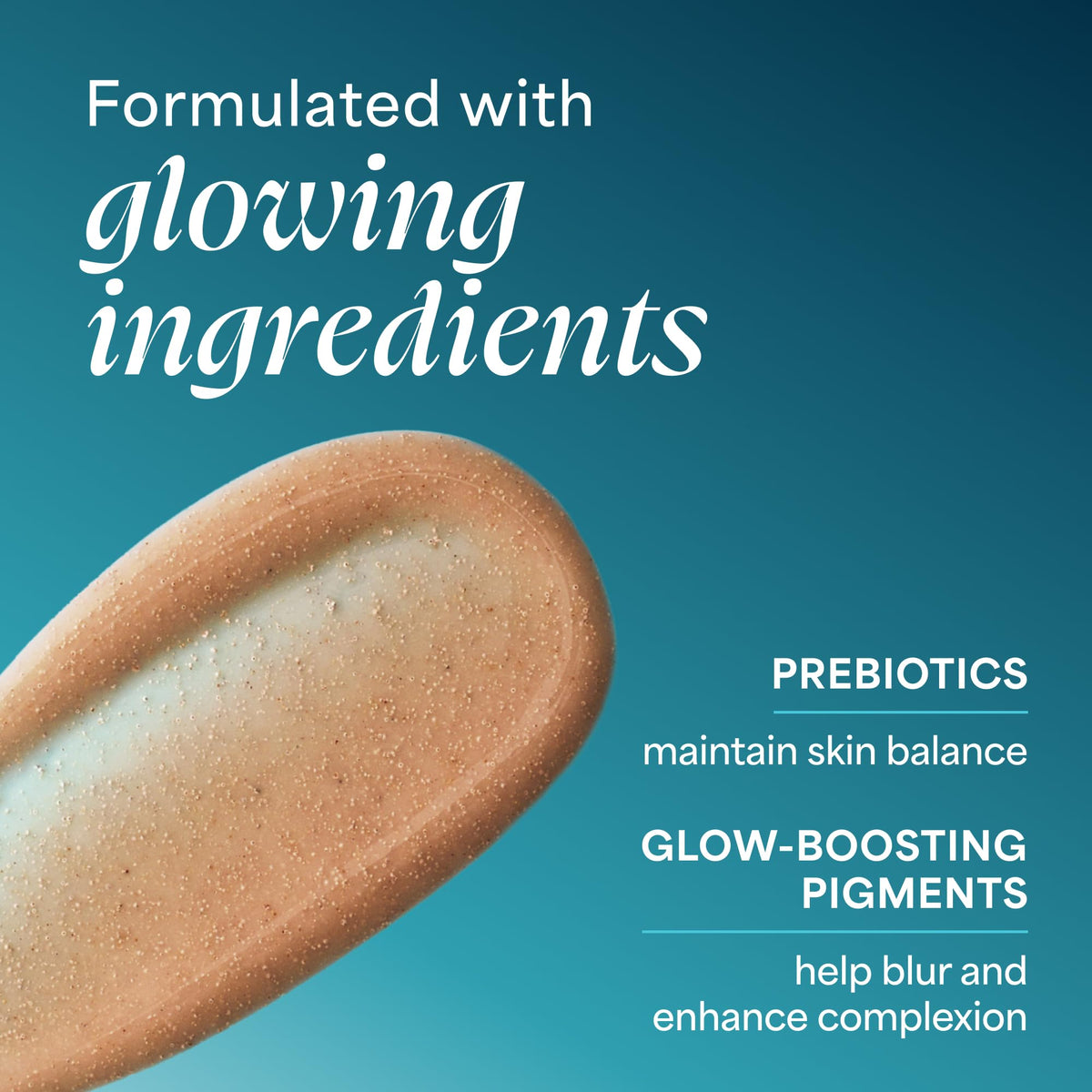 TULA Magic Hour applied to fingers during application, demonstrates quick absorption benefit