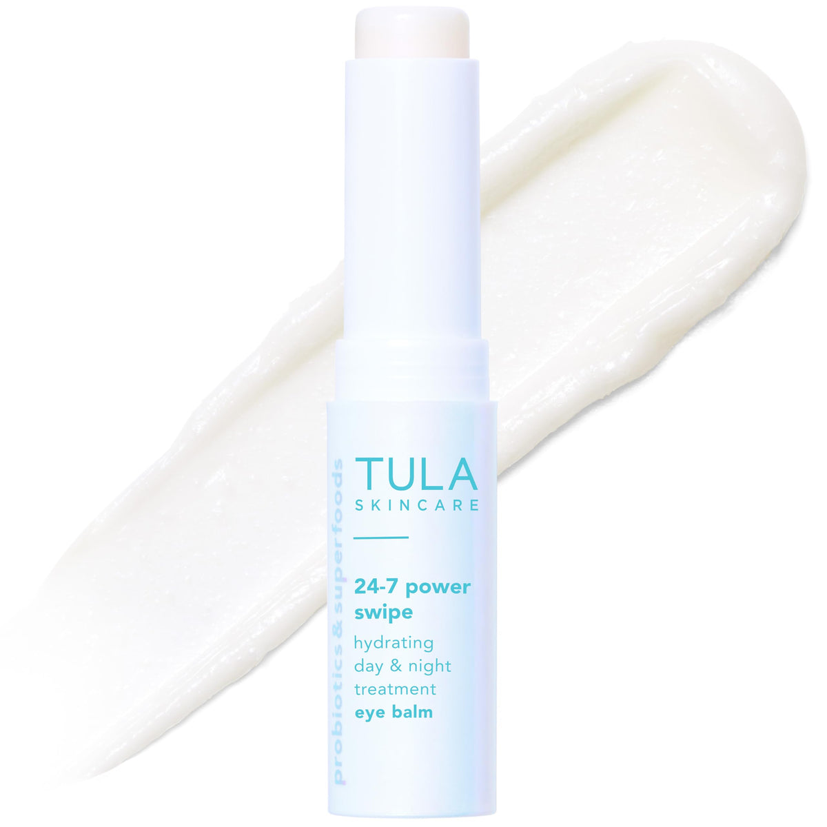 TULA front packaging showing compact eye balm for quick brightening