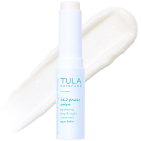 TULA front packaging showing compact eye balm for quick brightening