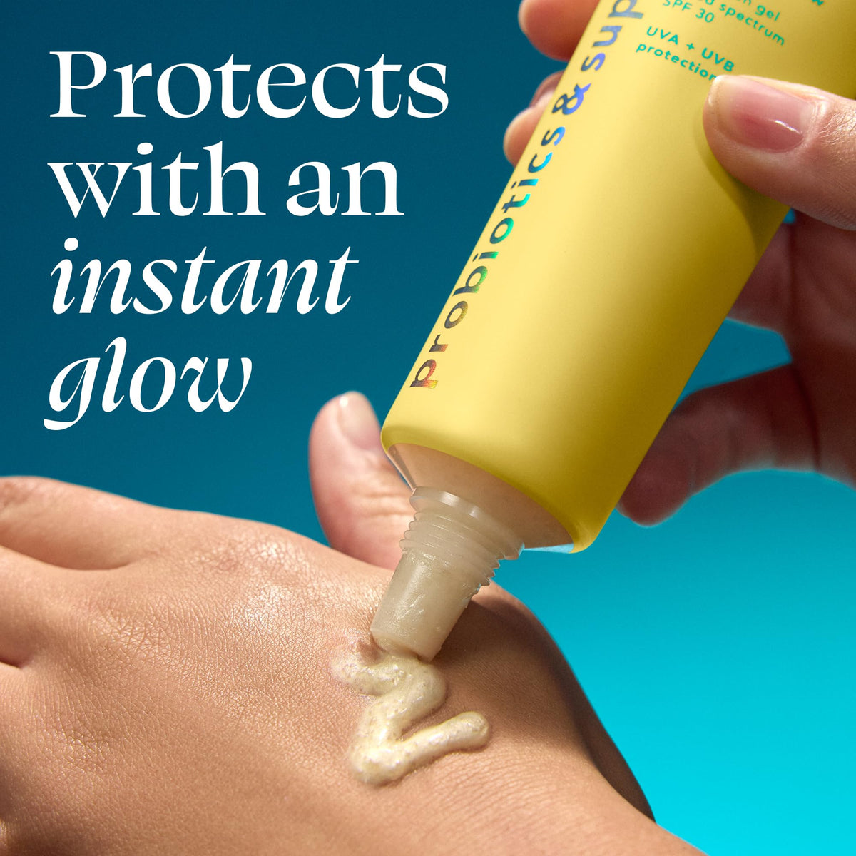TULA pump dispensing clear gel to demonstrate easy, mess-free application